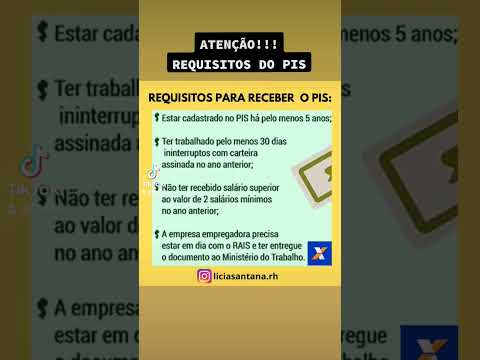 Vídeo: PIS requisitos: perguntas e respostas sobre direito