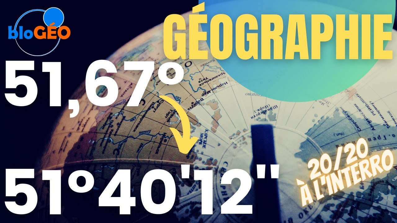 Coordonnées géographiques passer des degrés°, aux degrés minutes secondes ° ' '' 🌎 TUTO