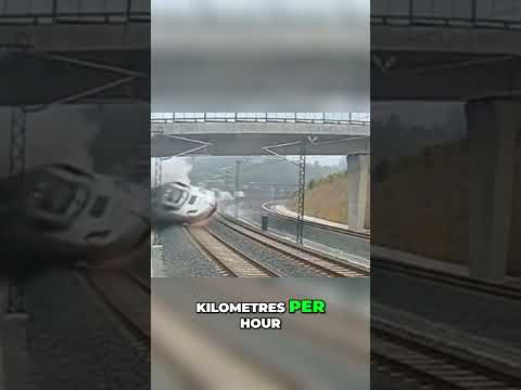 Train's Crazy Speed! Double the Limit Massive Derailment! #derailment #railway #crash #accident #fyp