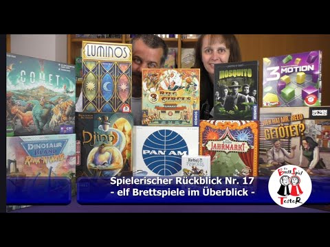 Spielerischer Rückblick Nr. 17 - elf Brettspiele im Überblick - Brettspiel - Die Brettspieltester