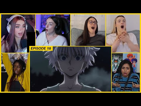 [GIRLS REACT] Killua saves Knuckle from Youpi | HxH Ep 118 Girl Reaction Mashup