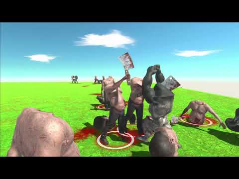 Mutant Primates VS Infernals ALL UNITS Fight Battle ARBS | Animal Revolt Battle Simulator