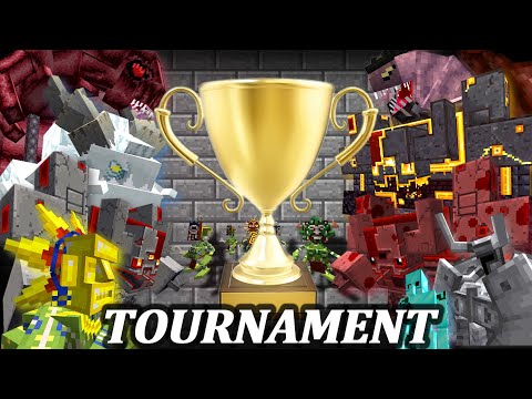 Tournament mob battle in Minecraft