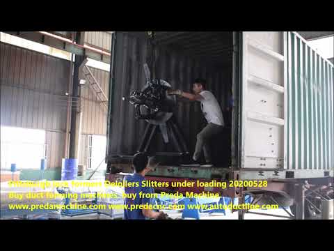 Pittsburgh lock formers decoilers and slitters under loading and delivery at Preda Machine 20200528