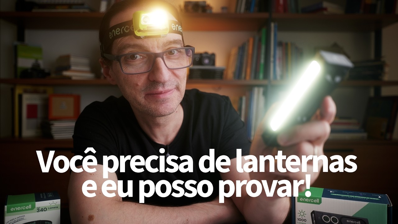 Acessórios fundamentais para foto, vídeo e para a vida! Sim, estou falando das lanternas Enercell.