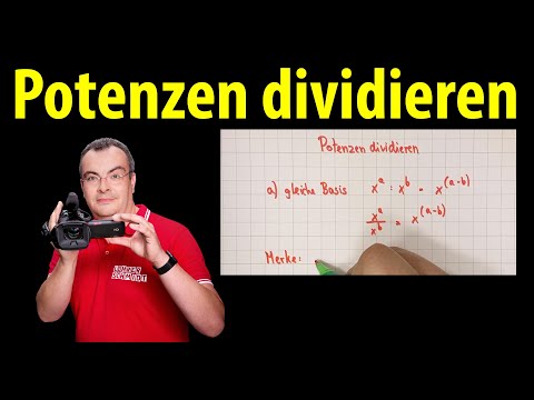 Dividing powers – explained simply | Lehrerschmidt