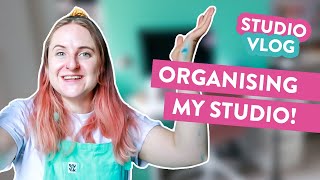 STUDIO VLOG | Organising and tidying my studio | 043