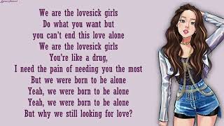 BLACKPINK - Lovesick Girls  English Version  Lyric