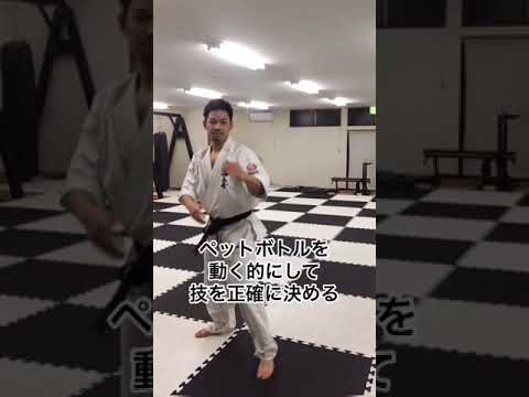 後ろまわし蹴りの練習