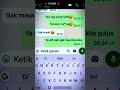 CHAT WA LUCU MINTA DI TEMENIN COL SAMA PACAR Pov