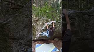 Video thumbnail of Problem A (Boulder 15 - Dos dei Aser), 6b. Val Daone