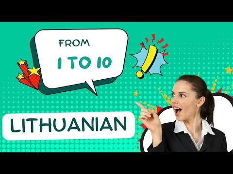 Count from 1 to 10 in LITHUANIAN #counting #how #learning #lithuania