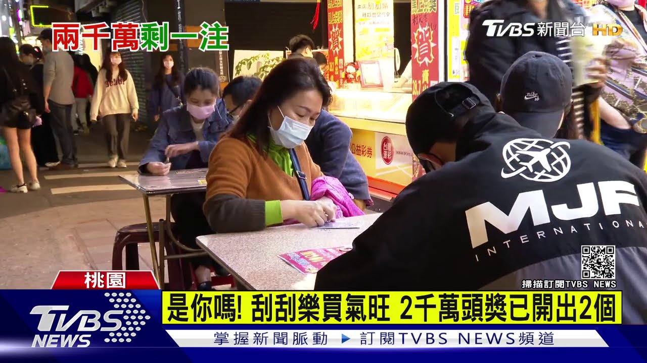 刮刮樂2千萬2人中獎 3頭獎已開出2個