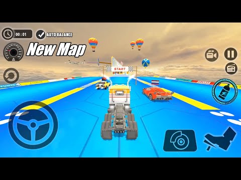Impossible Car Tracks 3D - Truck Driving Simulator Stunts Multiplayer Mode Android Gameplay New Map