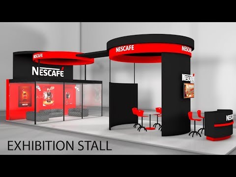 Cinema 4D Modeling Tutorial - Exhibition Stall Modeling in C4D