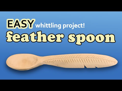 Super Easy Wooden Spoon (feather) tutorial thumbnail