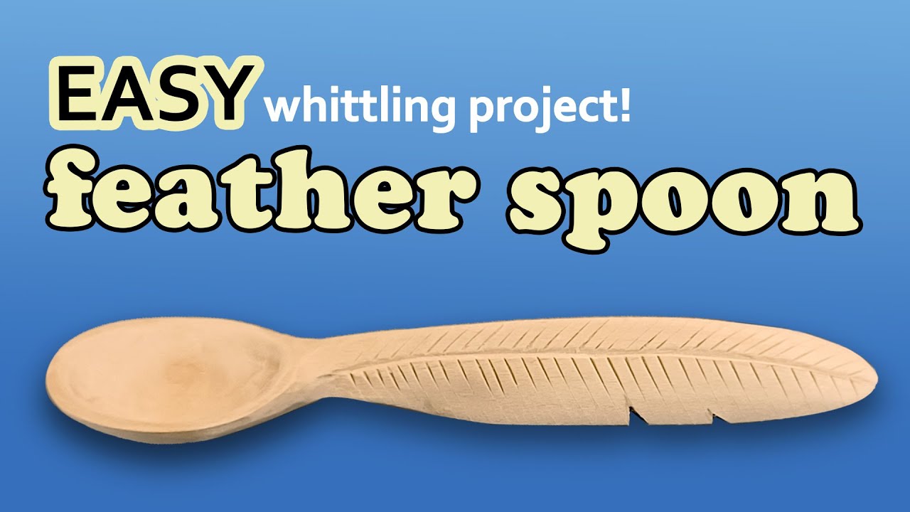 Super Easy Wooden Spoon - Step By Step Beginner Wood Carving Project