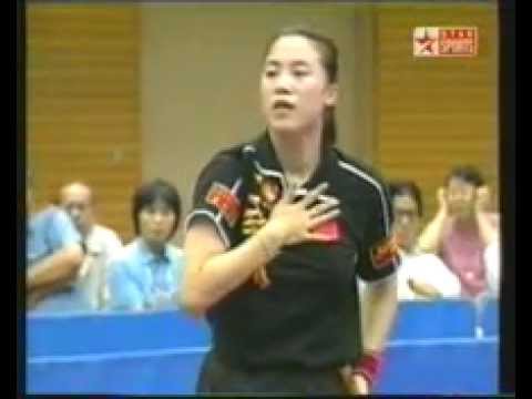 2001 Japan Open Table Tennis-Wang Nan vs Kim Kyung Ah- pt 2 of 2