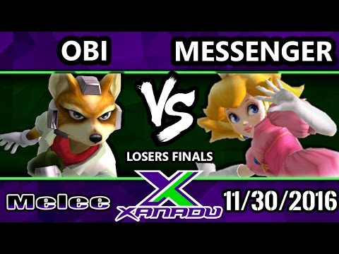 S@X 178 - Obi (Fox) Vs. Messenger (Peach) - SSBM Losers Finals - Smash Melee