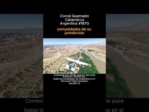 Corral Quemado, Catamarca desde el Microsoft Flight Simulator #corralquemado #catamarca #argentina
