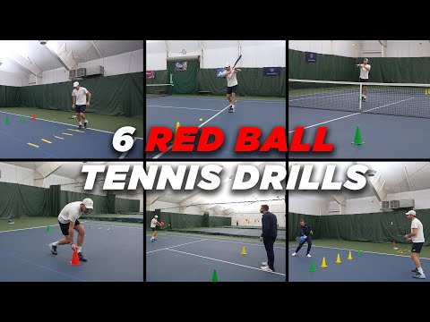 6 Red Ball Tennis Drills