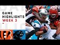 Bengals vs. Panthers Week 3 Highlights | NFL 2018