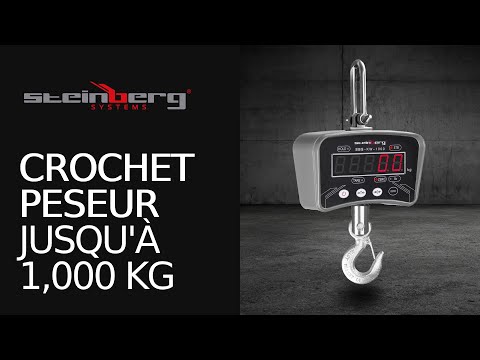 Vidéo - Balance suspendue - numérique - 1 000 kg/0,2 kg - LED