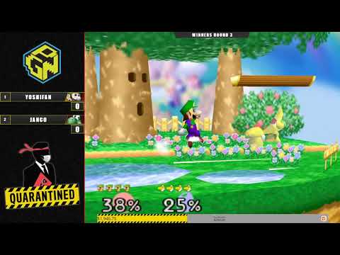 Quarantined Rapport EC - YoshiFan (Luigi) Vs. Janco (Yoshi) Super Smash Bros - SSB64