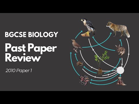 BGCSE Biology Exam Review - 2010 Paper 1 Questions 4 & 5