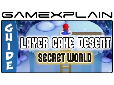 New Super Mario Bros. U - Secret World in Layer Cake Desert & Shortcut to Soda Jungle