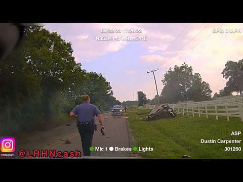 Chevy Blazer gets chopped in half after pit-maneuver from Arkansas state police