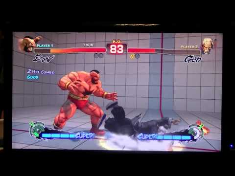 USF4 @ Evo 2014 Semis: Itabashi Zangief (Zangief) vs RZR Xian (Gen)