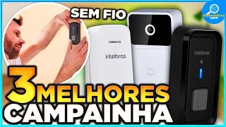 ????TOP 3 Melhores CAMPAINHA SEM FIO Custo Benefício em 2025