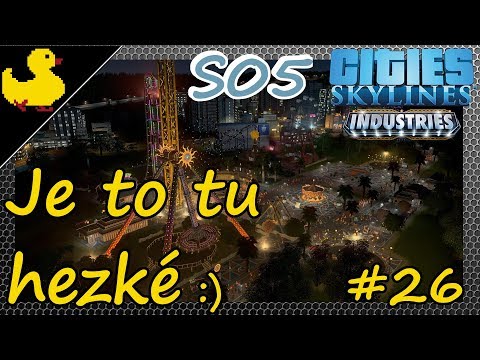 Žirafy, opice a tunel (nezávisle na sobě) :D - Cities Skylines Industries CZ S05E26