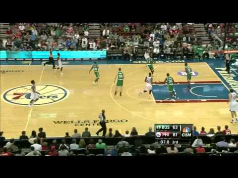The new guys of Phila - Nick Young & Dorell Wright combined 21 points vs Boston Celtics HD