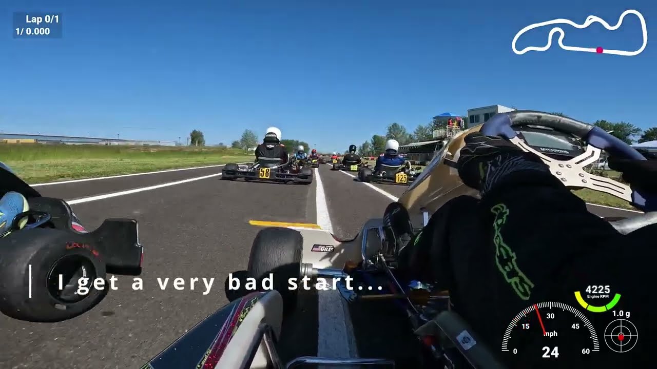 2024 OSKCS -| Round 3 | LO206 Sr. Final - First Lap Crash!