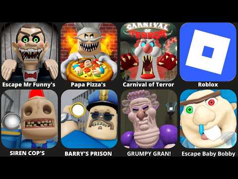 Escape Mr Funny's ToyShop! (SCARY OBBY),Escape Papa Pizza's Pizzeria! (SCARY OBBY)