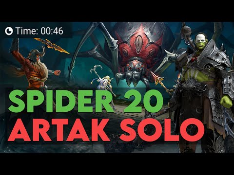 45 Second | Artak Solo Spider 20 | After Fix Passive! | Raid: Shadow Legends