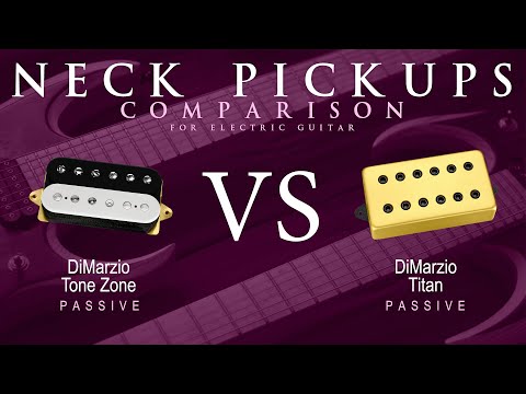 DiMarzio TONE ZONE vs TITAN - Passive Neck Guitar Pickup Comparison Tone Demo