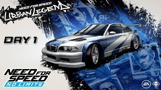 NFS No Limits Urban Legend Day 1 | BMW M3 GTR Returns! | Razor is Back | 5 Races Gameplay