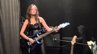 Ritchie Blackmore - LAZY guitar solo cover by RockMilady