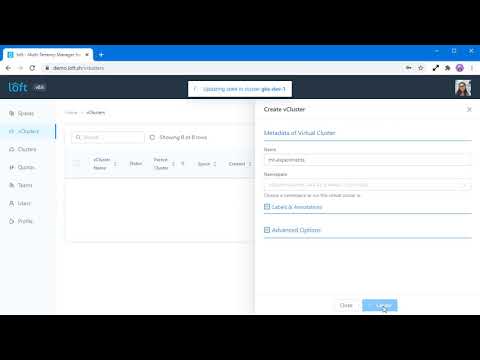 Loft - Self-Service Namespaces & Virtual Kubernetes Clusters