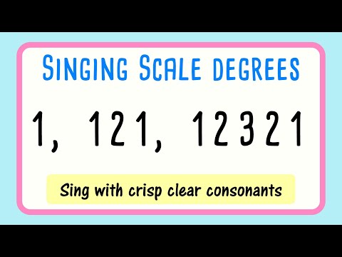 1 121 12321 Vocal Warm Up Slow | Beginners