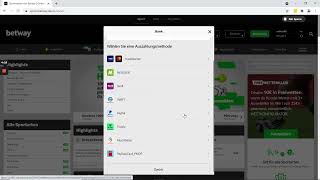 Tutorial Betway  - Schritt 5 Auszahlung