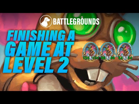 Finishing a Game at Level 2 for the Pogos | Dogdog Hearthstone Battlegrounds