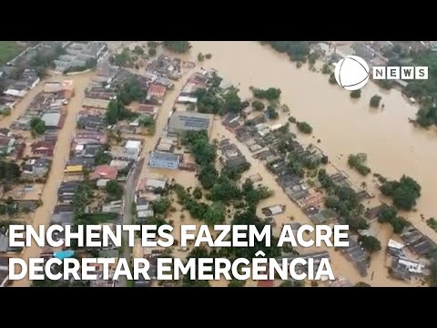 Enchentes fazem Acre decretar estado de emergência