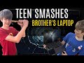 Teen Destroys Brothers Laptop SKIT