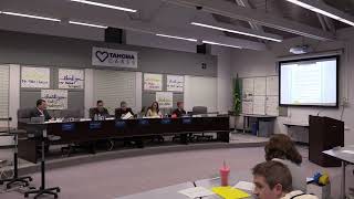 24 January 2023 Tahoma School Board Meeting