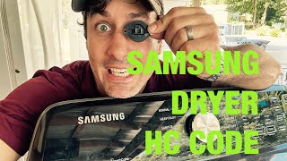 Samsung dryer throwing HC code and not heating - bad thermistor dc32-0007a