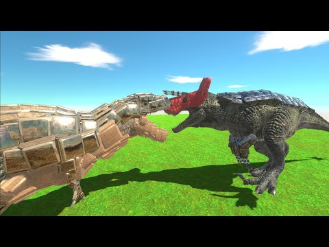 ULTIMASAURUS vs TYRANNOSAURUS REX - Animal Revolt Battle Simulator
